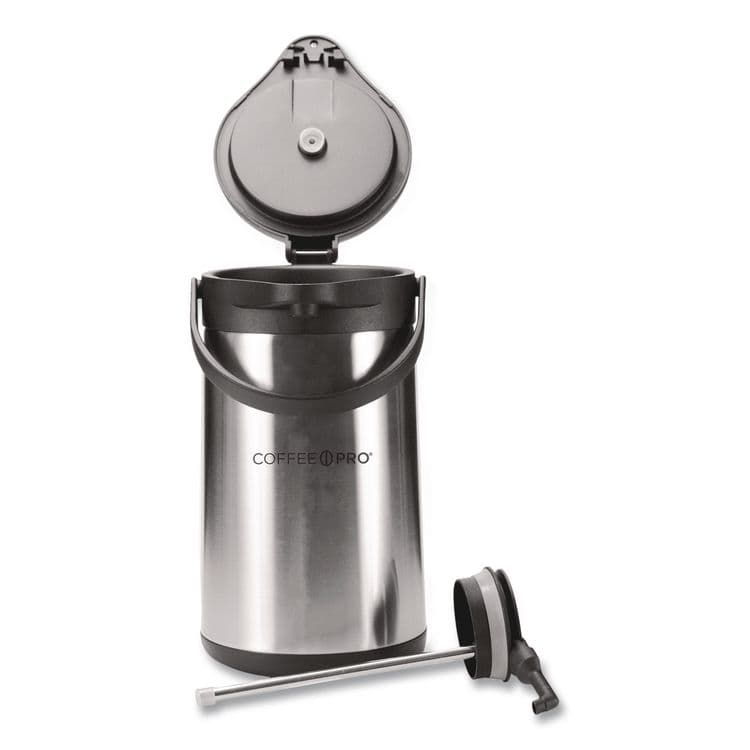 RDI USA Stainless Steel Airpot, 192 oz, Silver/Black (OGFCPAP35) thumbnail 2