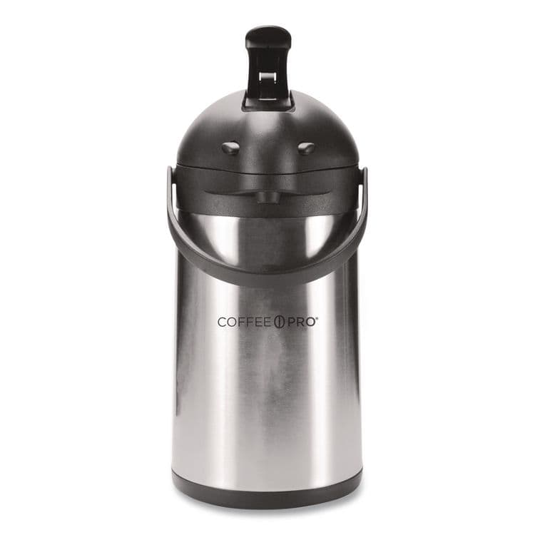 RDI USA Stainless Steel Airpot, 192 oz, Silver/Black (OGFCPAP35)