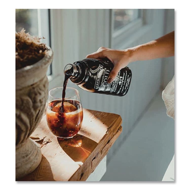 JAVA HOUSE Cold Brew Coffee Concentrate, Decaf Black, 32 oz Bottle (JVHHFP01809) thumbnail 4