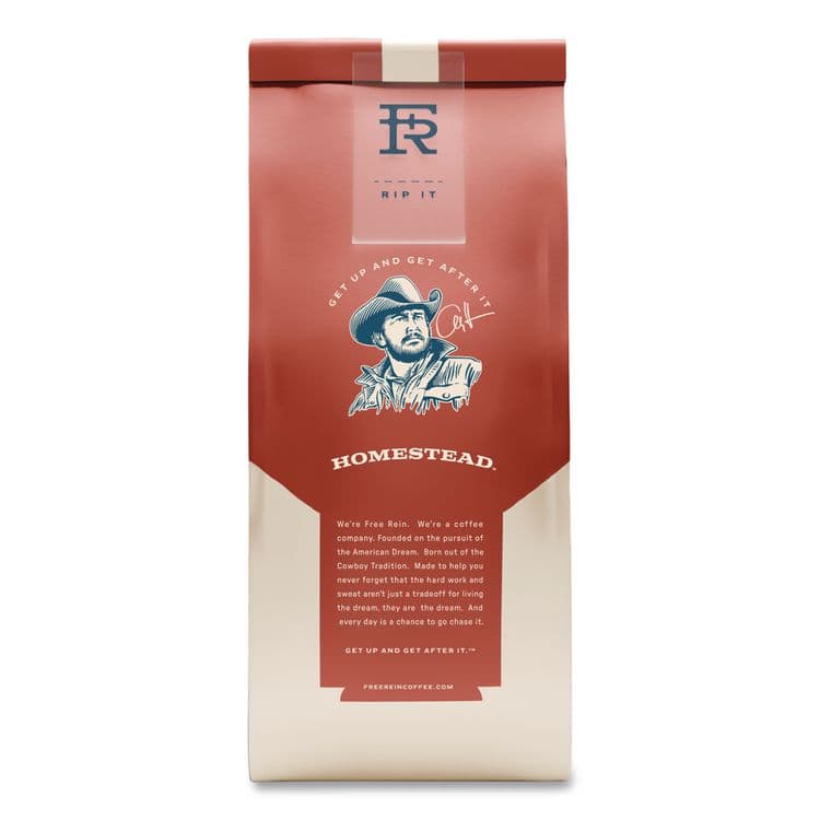 FREE REIN LLC Whole Bean Coffee, Homestead, 12 oz Bag (RENFRE36401) thumbnail 3