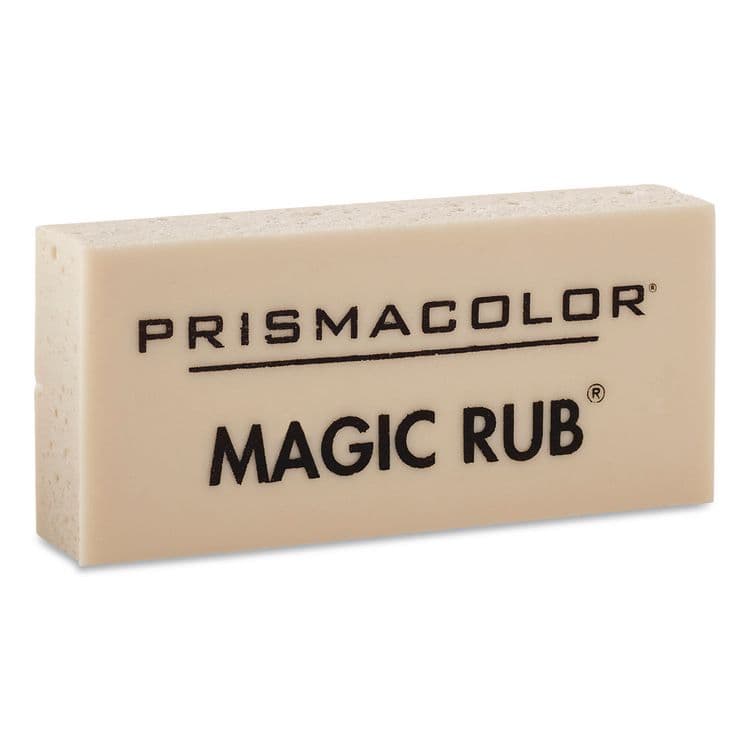 SANFORD MAGIC RUB Eraser, For Pencil/Ink Marks, Rectangular Block, Medium, Off-White, 432/Carton (SAN73201CT) thumbnail 3