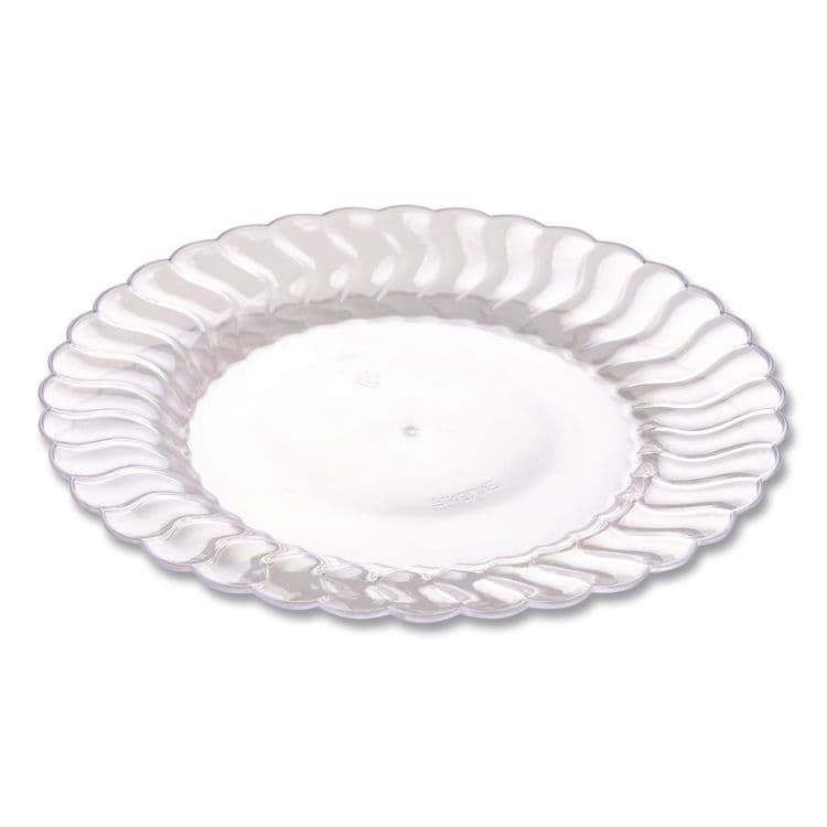 FINELINE Flairware Flared Dessert Plate, 6" dia, Clear, 180/Carton (TBL206CL) thumbnail 2