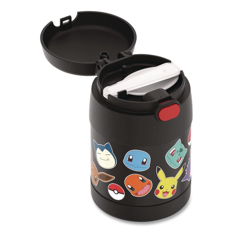 THERMOS LLC FUNtainer Pokemon Two-Compartment Food Jar, 10 oz, Black/Multicolor (THZF3103PM6M) thumbnail 2