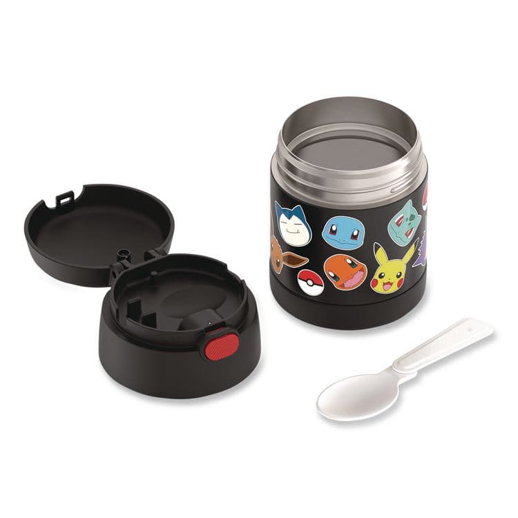 THERMOS LLC FUNtainer Pokemon Two-Compartment Food Jar, 10 oz, Black/Multicolor (THZF3103PM6M) thumbnail 3