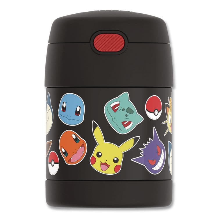 THERMOS LLC FUNtainer Pokemon Two-Compartment Food Jar, 10 oz, Black/Multicolor (THZF3103PM6M)