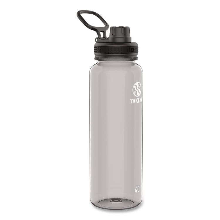 TAKEYA USA CORPORATION Tritan Plastic Water Bottle, 40 oz, Stormy Black (TKY50412)