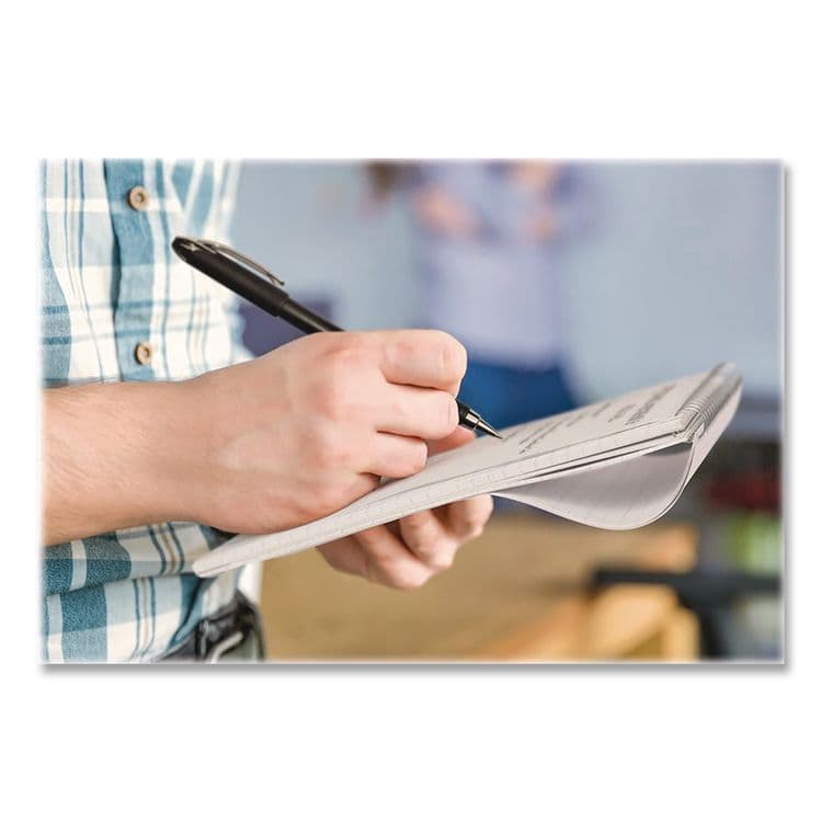 AMPAD/DIV. OF AMERCN PD&PPR Earthwise by Ampad Recycled Reporter's Notepad, White Cover, Gregg Rule, (70) White 4 x 8 Sheets, Dozen (TOP25280DZ) thumbnail 4