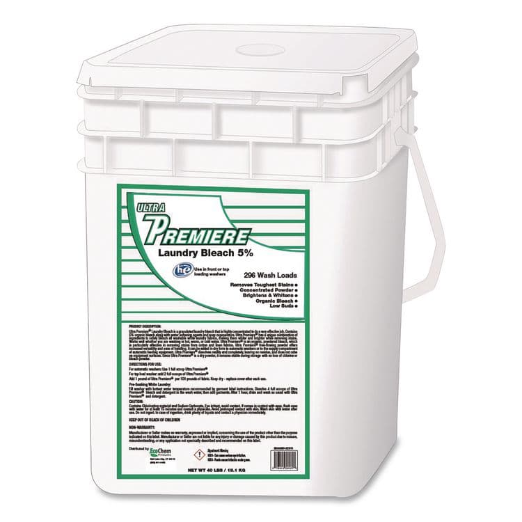 ECOCHEM PRODUCTS Powder Bleach, 40 lb Pail (UPRCBI040SPECPR)