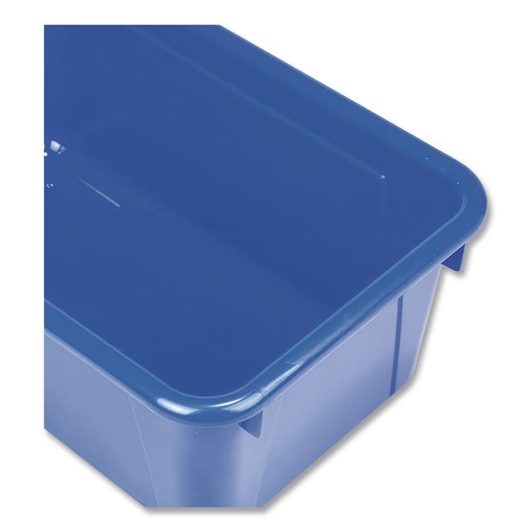 STOREX Cubby Bins, 7.8 x 12.2 x 5.1, Assorted Colors, 5/Carton (STX62414U05C) thumbnail 4
