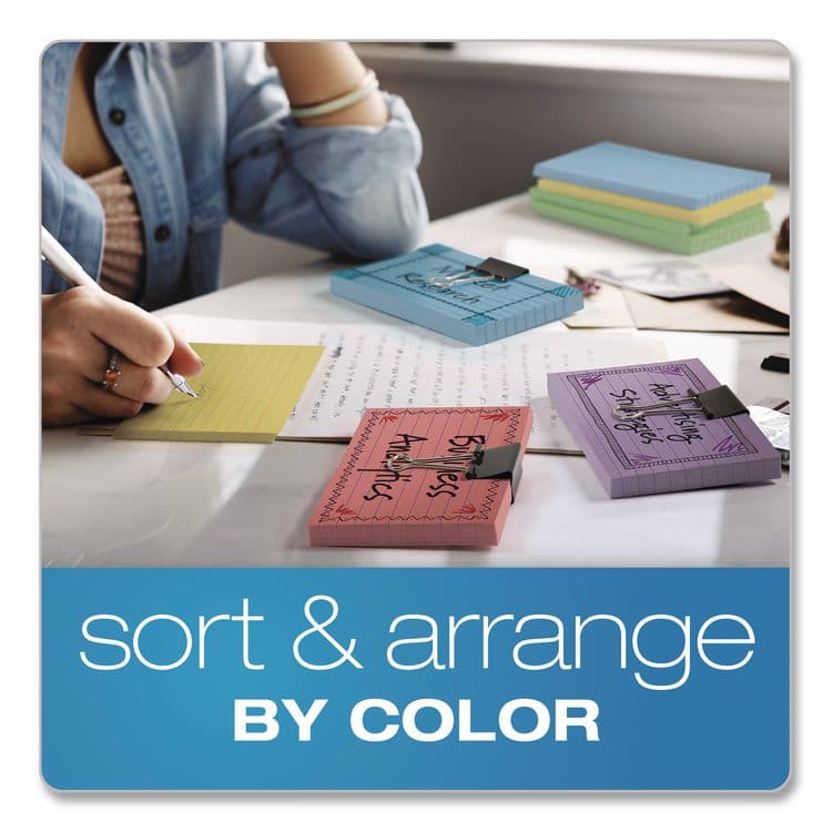 TOPS BUSINESS FORMS Ruled Index Cards, 3 x 5, Assorted Colors, 3,000/Carton (OXF40280CT) thumbnail 3