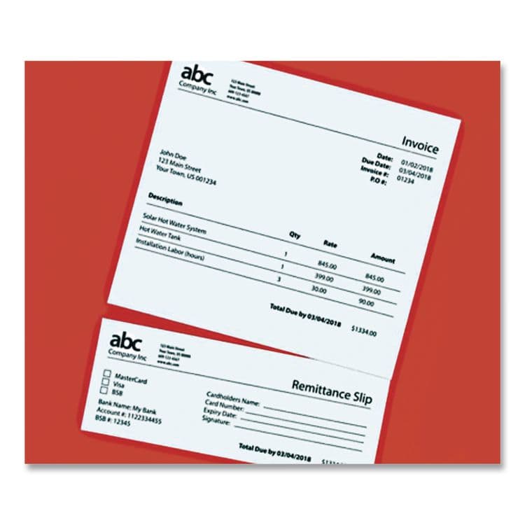 PARIS CORPORATION Perforated Paper, 92 Bright, Perforated 3.63 from Bottom, 24 lb Bond Weight, 8.5 x 11, White, 500 Sheets/Ream, 5 Reams/Carton (PRB04134) thumbnail 3