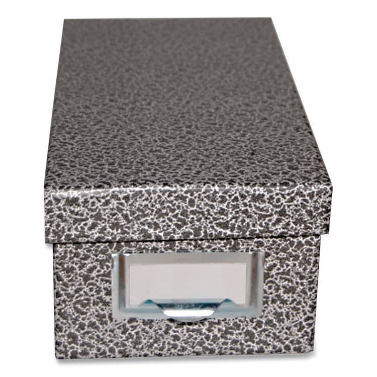TOPS BUSINESS FORMS Index Card File Box, Holds 1,000 4 x 6 Cards, 6.63 x 11.63 x 5, Fiberboard, Black Agate (PFX94BLA) thumbnail 2