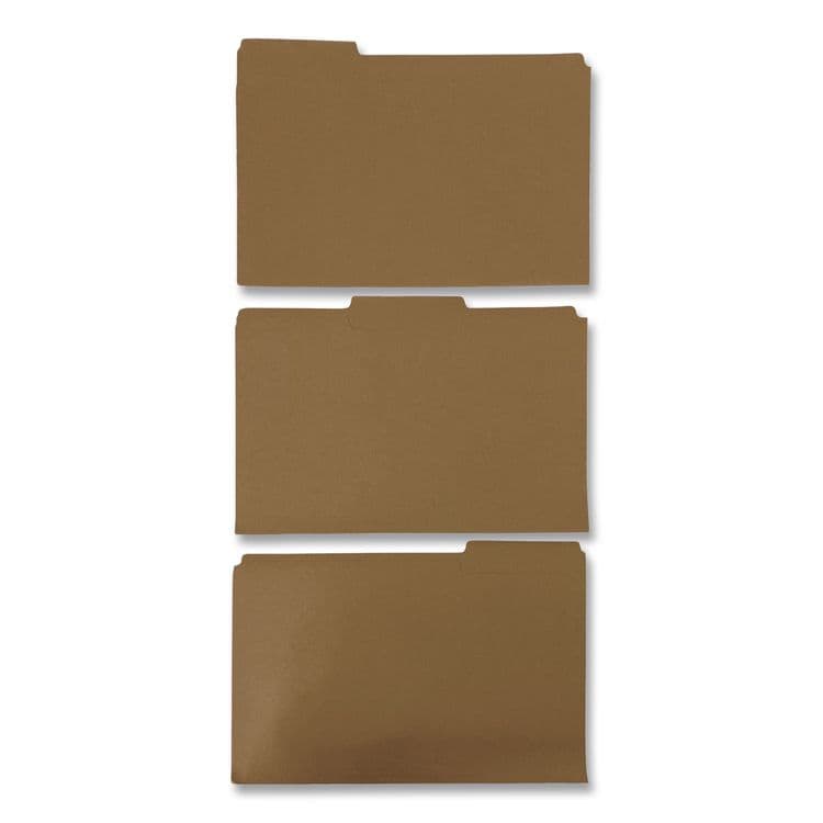 TOPS BUSINESS FORMS Reinforced Top-Tab File Folders, 2/5-Cut Tabs, Letter, Brown Kraft, 100/Box (PFXRK15225RE) thumbnail 3