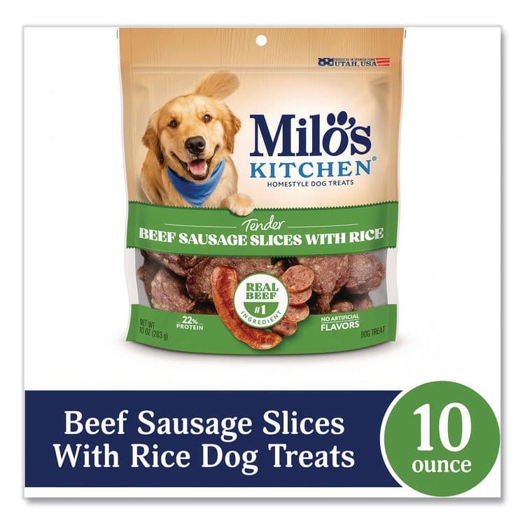 BIG HEART PET Homestyle Dog Treats, Beef Sausage Slices with Rice, 10 oz Pouch, 5 Pouches/Carton (SMU52775CS) thumbnail 2