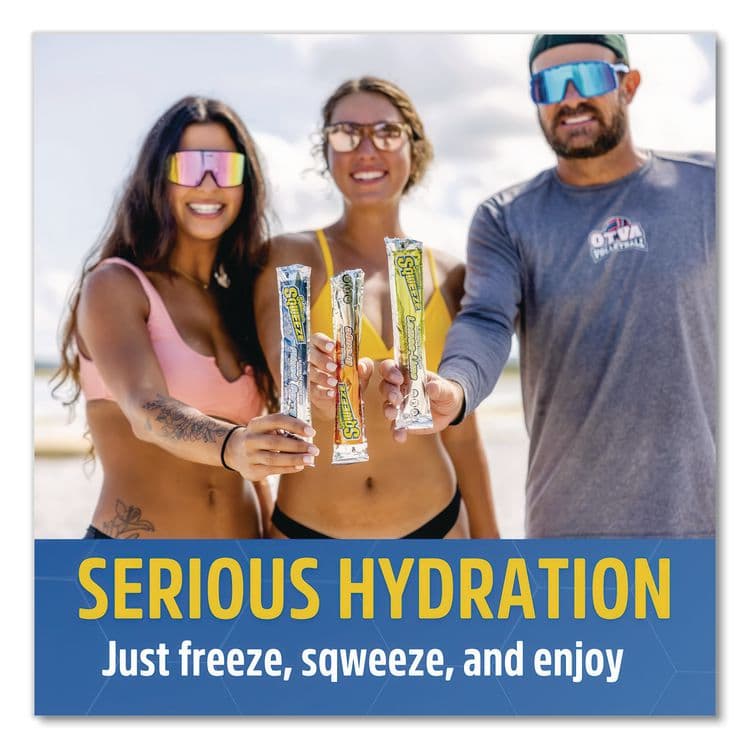 SQWINCHER CORP Sqweeze Freeze Pops, Assorted Flavors, 3 oz Packets, 150/Carton (SQW159200201) thumbnail 3