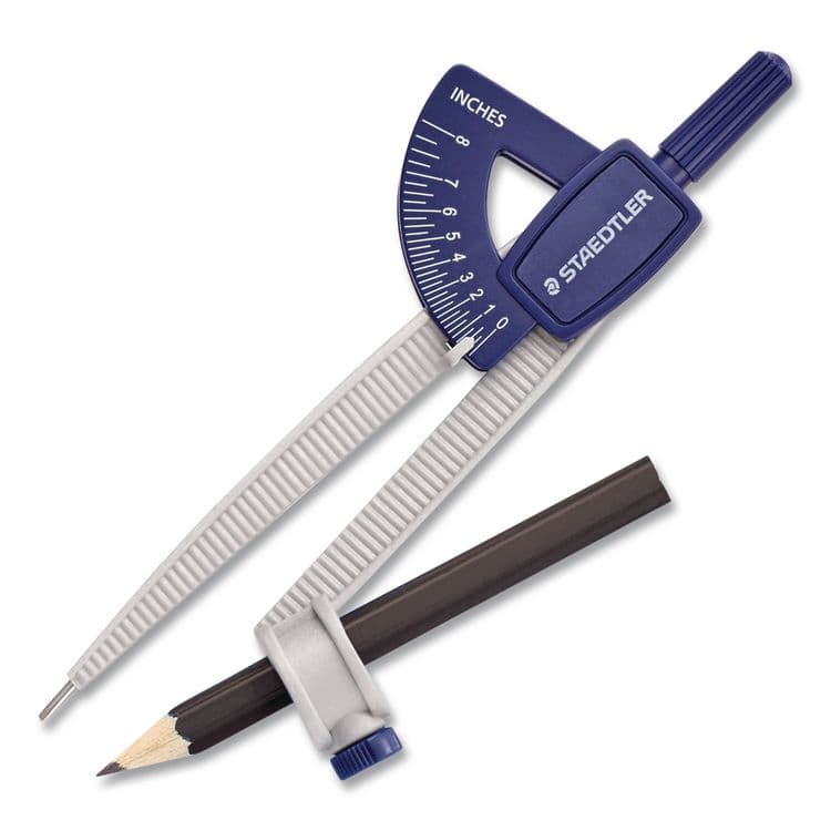 STAEDTLER, . Student Compass, 8.5" Maximum Diameter, Plastic, Blue (STD557SCBKA6) thumbnail 3