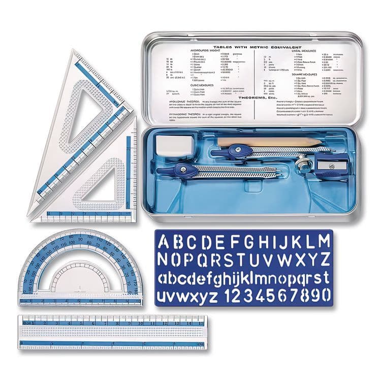 STAEDTLER, . Xcellence Mathematical Instrument Set, Plastic, Clear/Blue (STD55710BN) thumbnail 3