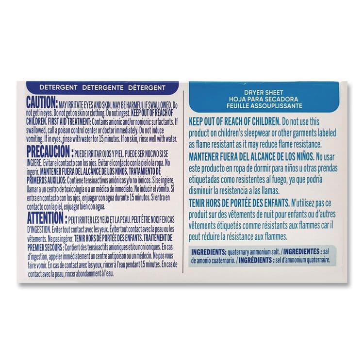 VEND-RITE MANUFACTURING CO Free Clear HE Liquid Laundry Detergent/Dryer Sheet Dual Vend Pack, 100/Carton (VEN2979355) thumbnail 4