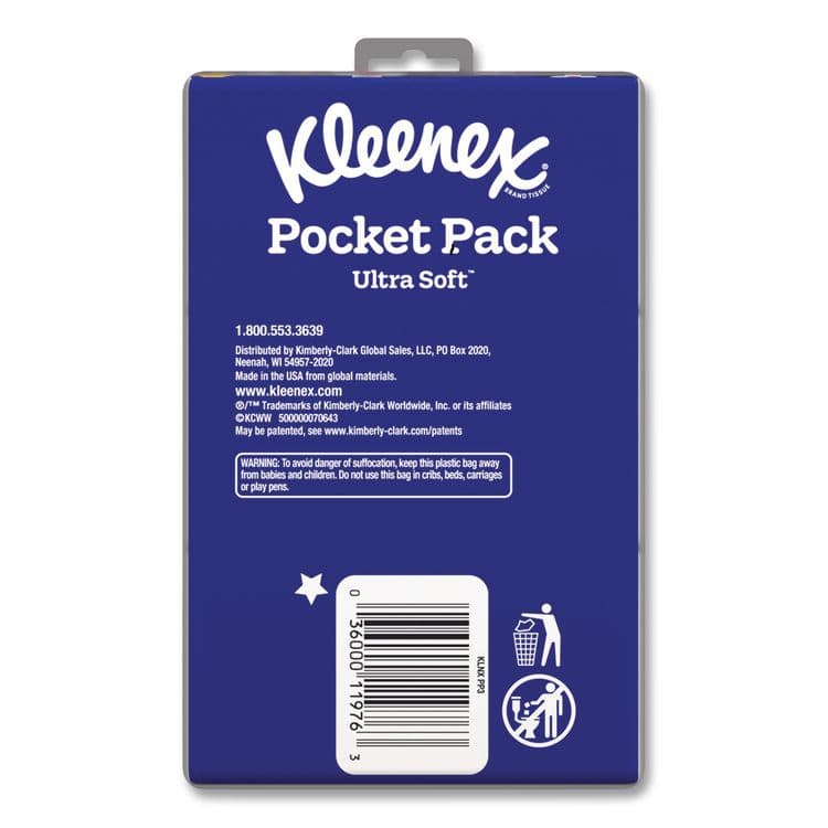 KIMBERLY CLARK On The Go Packs Facial Tissues, 3-Ply, White, 10 Sheets/Pouch, 3 Pouches/Pack, 36 Packs/Carton (KCM11976) thumbnail 3