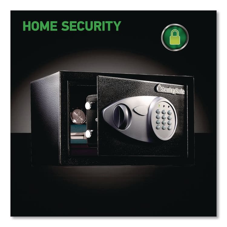 SENTRY X055 Digital Security Safe, 0.58 cu ft, 13.8 x 10.6 x 8.7, Black/Silver (SENX055) thumbnail 4