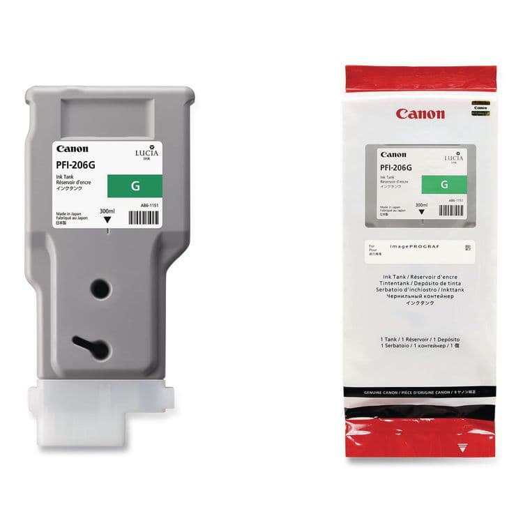 CANON COMPUTER SYSTEMS CCSI 5310B001AA (PFI-206G) Ink, 2,200 Page-Yield, Green (CNM5310B001AA) thumbnail 2