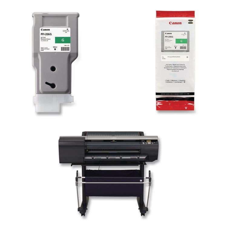 CANON COMPUTER SYSTEMS CCSI 5310B001AA (PFI-206G) Ink, 2,200 Page-Yield, Green (CNM5310B001AA)