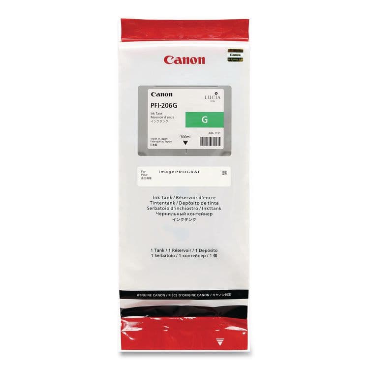 CANON COMPUTER SYSTEMS CCSI 5310B001AA (PFI-206G) Ink, 2,200 Page-Yield, Green (CNM5310B001AA) thumbnail 3