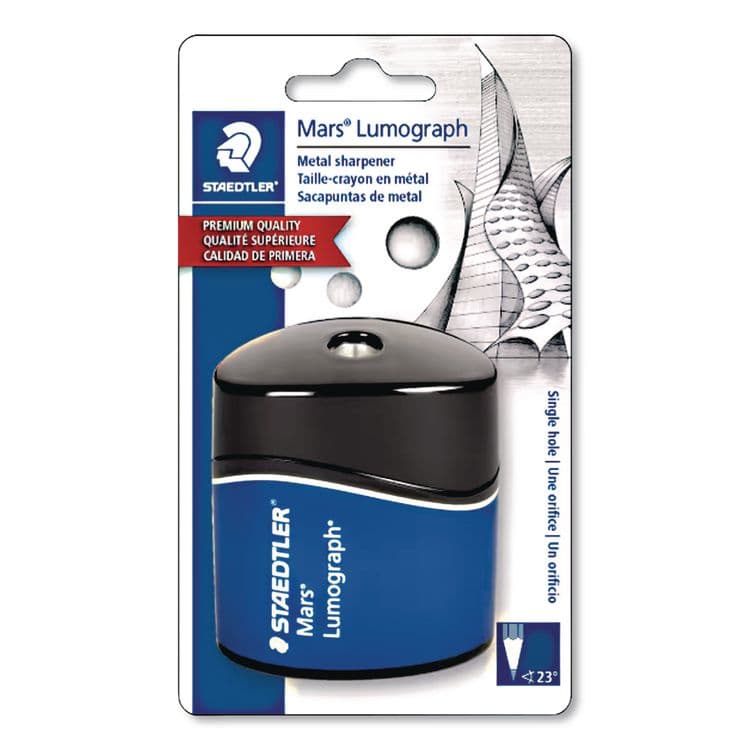 STAEDTLER, . Mars Lumograph Manual Pencil Sharpener, 2.5", Blue (STD511100BKA6)