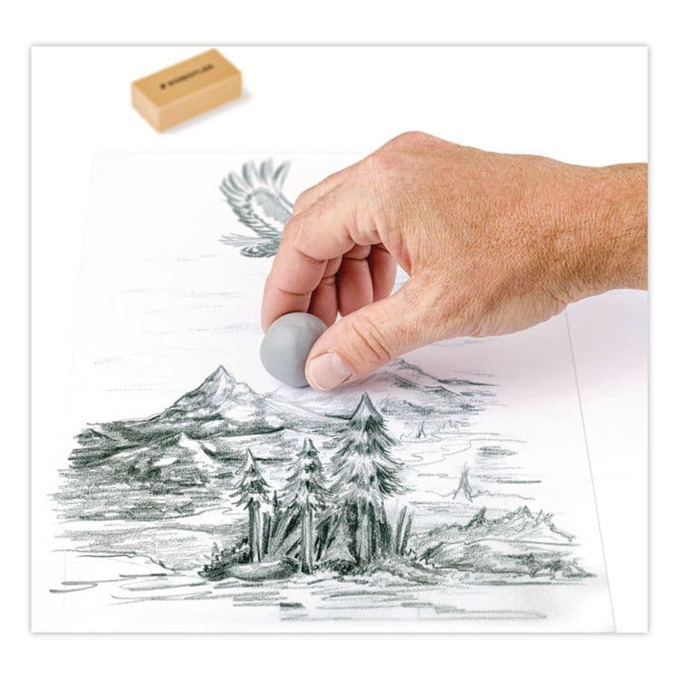 STAEDTLER, . Assorted Art Erasers, For Pencil Marks, Square Block/Rectangular Block, Assorted Colors, 2/Pack (STD525925BK2) thumbnail 4
