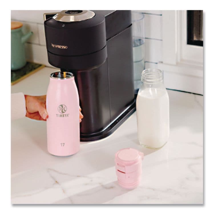 TAKEYA USA CORPORATION Traveler Stainless Steel Vacuum Insulated Travel Mug, 17 oz, Blush (TKY52207) thumbnail 2