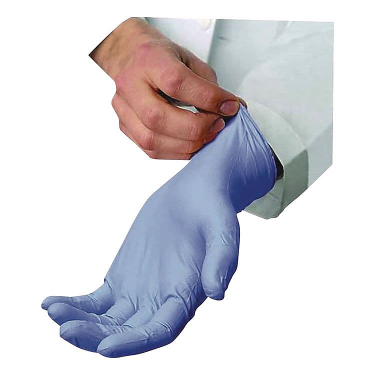 TRADEX INTERNATIONAL N5201 Series Powder-Free Nitrile Gloves, Small, 9" Long, Blue, 100/Box, 10 Boxes/Carton (TXINSM5201CT) thumbnail 3