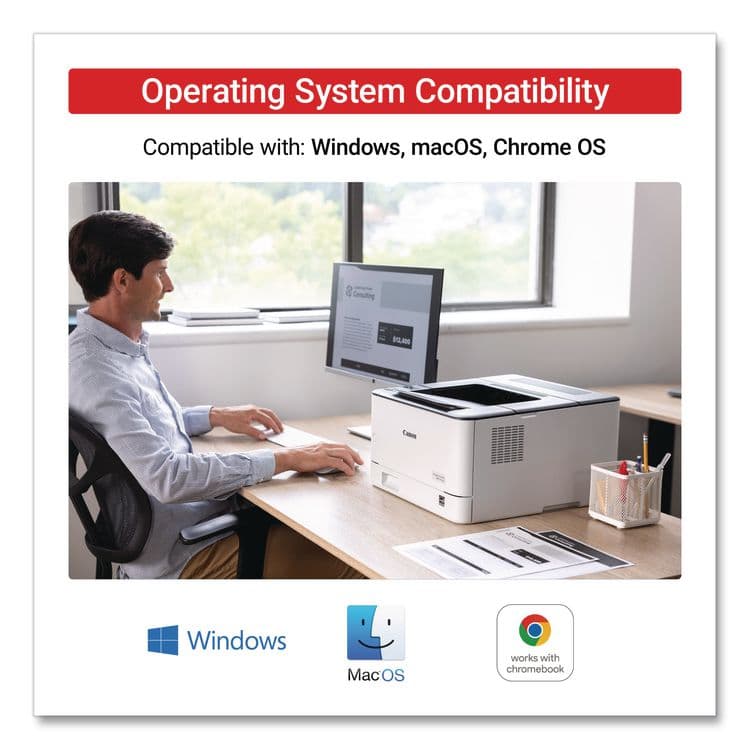 CANON COMPUTER SYSTEMS CCSI imageCLASS LBP172DW Wireless Laser Printer (CNM6353C004) thumbnail 4