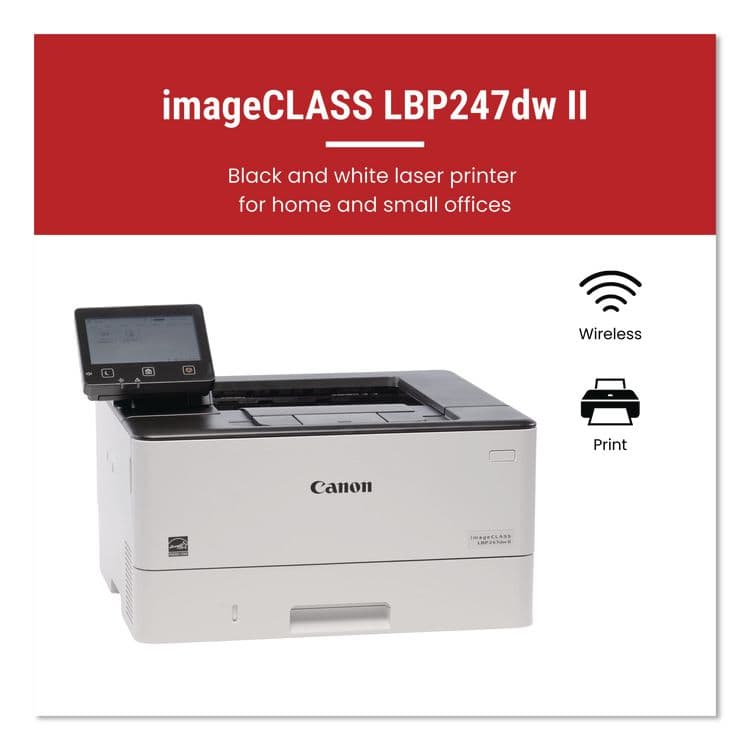 CANON COMPUTER SYSTEMS CCSI imageCLASS LBP247dw II Wireless Laser Printer (CNM7187C004) thumbnail 2