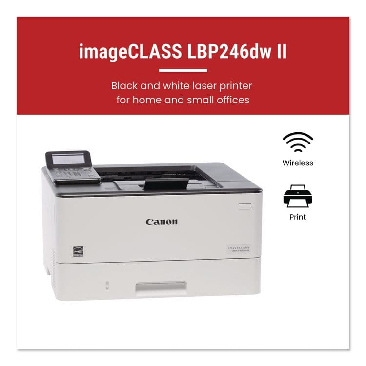 CANON COMPUTER SYSTEMS CCSI imageCLASS LBP246dw II Wireless Laser Printer (CNM7187C005) thumbnail 2