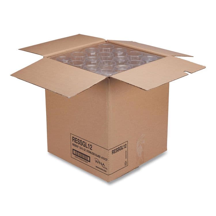 WNA, . Reserv Stemless Glassware, 12 oz, Clear, 16 Cups/Tray, 4 Trays/Carton (WNARESSGL12) thumbnail 3