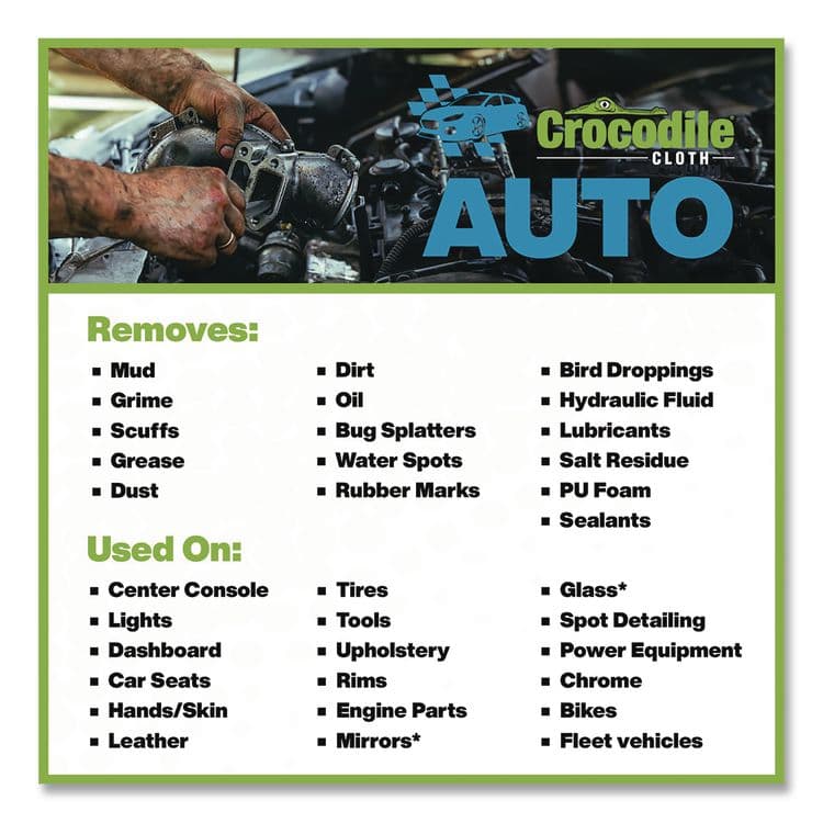 NUVIK USA . Auto Cleaning Cloths, 10 x 15, White, 100/Pack (DIL6930100) thumbnail 3