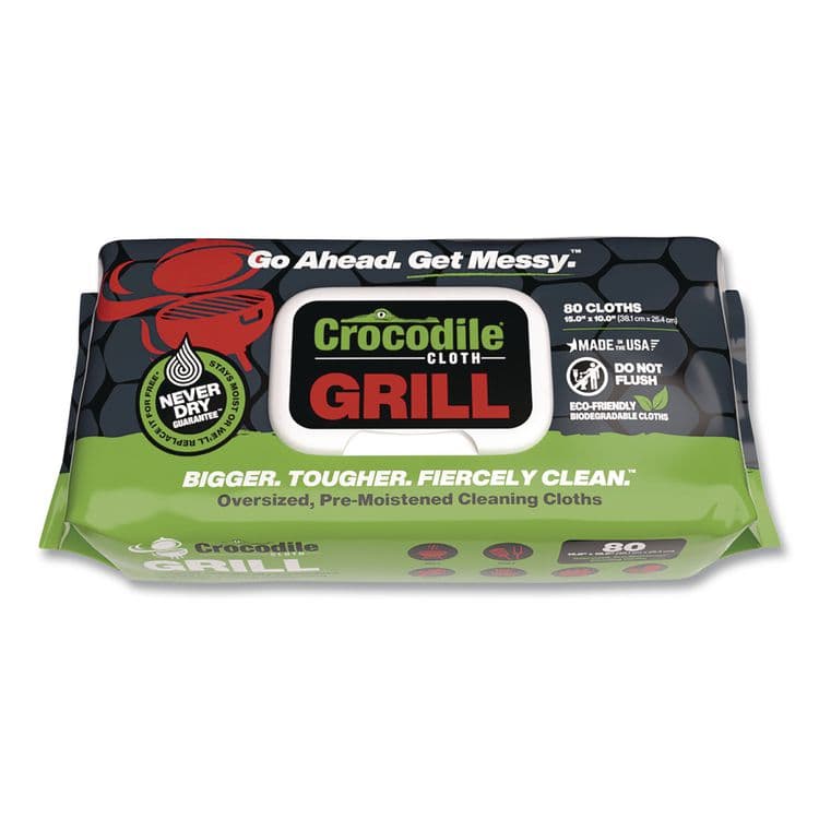 NUVIK USA . Grill Cleaning Cloths, 10 x 15, White, 80/Pack (DIL6600080)