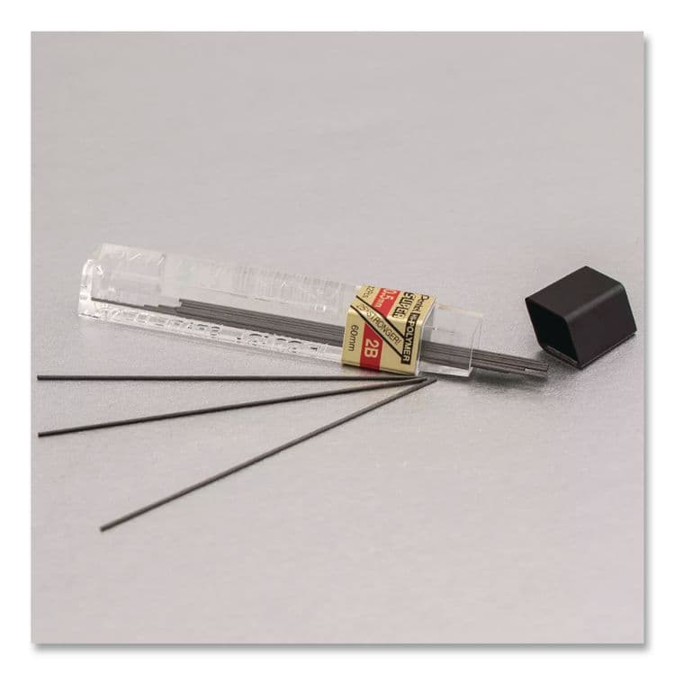 PENTEL OF AMERICA Premium Hi-Polymer Lead Refill, 0.5 mm, 2B, Black, 12/Pack (PENC5252B) thumbnail 3