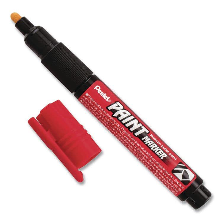 PENTEL OF AMERICA Opaque Bullet Tip Paint Markers, Medium Bullet Tip, Assorted Colors, 9/Pack (PENMMP20BP9M) thumbnail 3