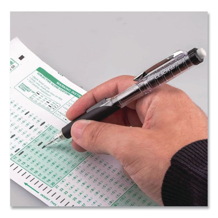 PENTEL OF AMERICA Twist-Erase CLICK Mechanical Pencil, 0.7 mm, HB (#2), Black Lead, Assorted Barrel Colors, 6/Pack (PENPD277TLBPS6M) thumbnail 4