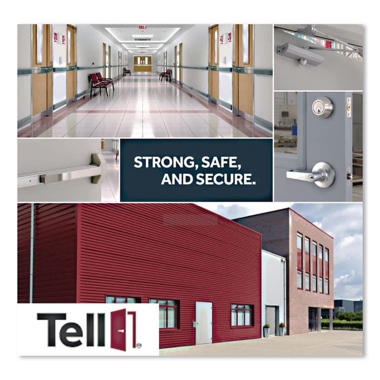 TELL MANUFACTURING Heavy Duty Commercial Entry Lever Lockset, Satin Chrome Finish (PFQCL100150) thumbnail 4