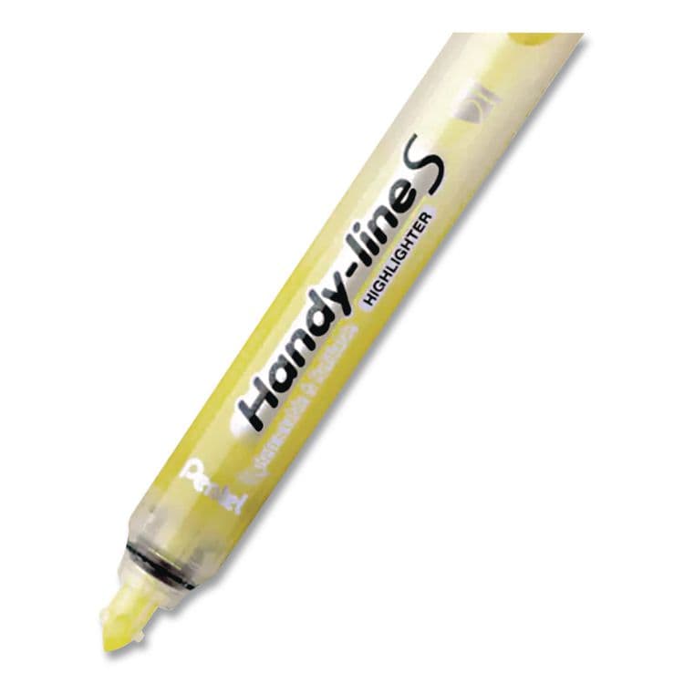 PENTEL OF AMERICA Ultra-Slim Handy-line S Retractable/Refillable Highlighters, Assorted Ink Colors, Chisel Tip, Assorted Barrel Colors, 4/PK (PENSXS15BPS4M) thumbnail 4