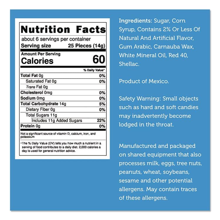 OFFICE SNAX, . Freeze Dried Candy, Hot Shots, Cinnamon, 2.25 lb bag, 12/Carton (OFX00642) thumbnail 2