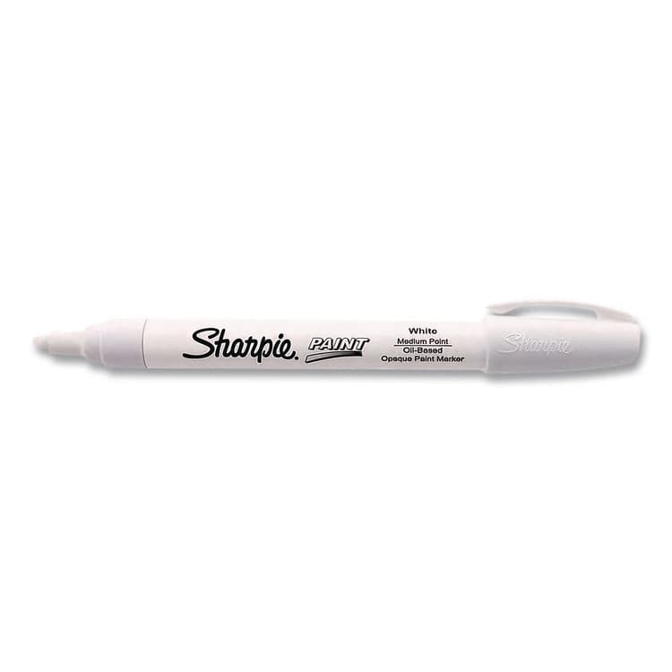 SANFORD Permanent Paint Marker, Medium Bullet Tip, White, 2/Pack (SAN1782041) thumbnail 3