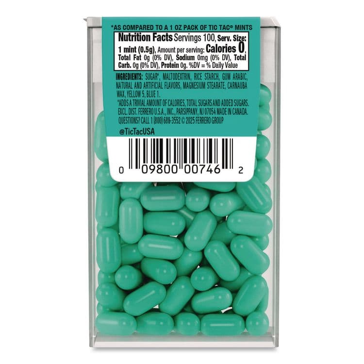 FERRERO USA Breath Mints, Wintergreen, 1.7 oz Bottle, 12 Bottles/Carton (GRR24100012) thumbnail 3