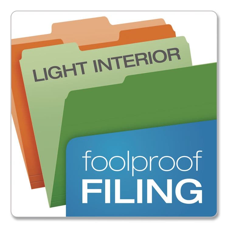 TOPS BUSINESS FORMS Colored File Folders, 1/3-Cut Tabs: Assorted, Letter Size, Assorted Colors, 36/Pack (PFX03086) thumbnail 4