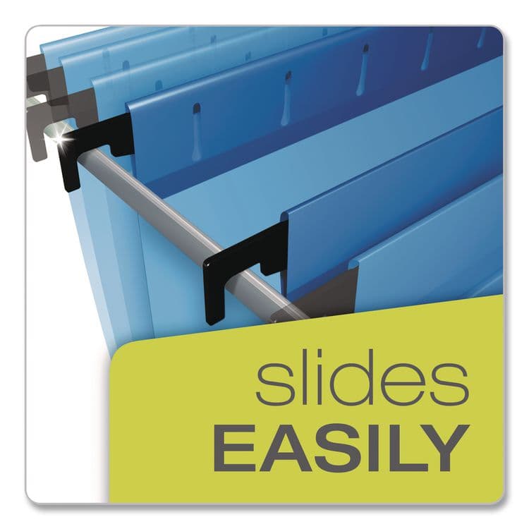 TOPS BUSINESS FORMS SureHook Hanging Pocket File, Legal Size, 1/5-Cut Tabs, Assorted Colors, 4/Pack (PFX09313) thumbnail 4