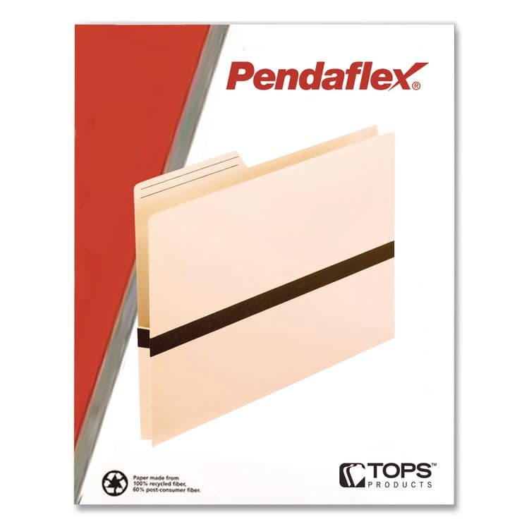 TOPS BUSINESS FORMS Drop Front Reinforced File Pocket, 1" Expansion, Letter Size, Manilla/Brown, 50/Box (PFX15135) thumbnail 2
