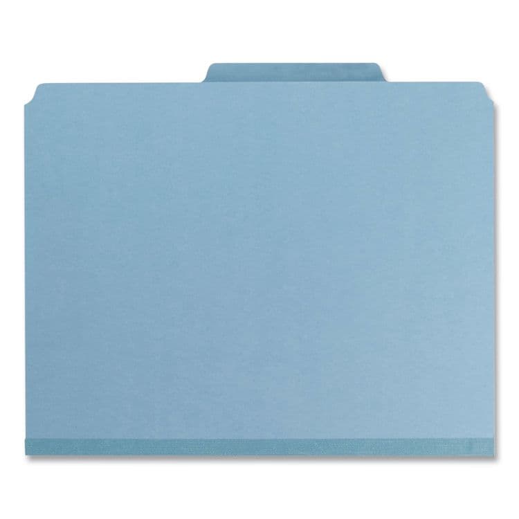 TOPS BUSINESS FORMS Pressboard Classification Folders, 2/5 Tab, Expands 2.5", 2 Full-Pocket Dividers, 6 Fasteners, Letter Size, Light Blue, 10/BX (PFX24081P) thumbnail 2