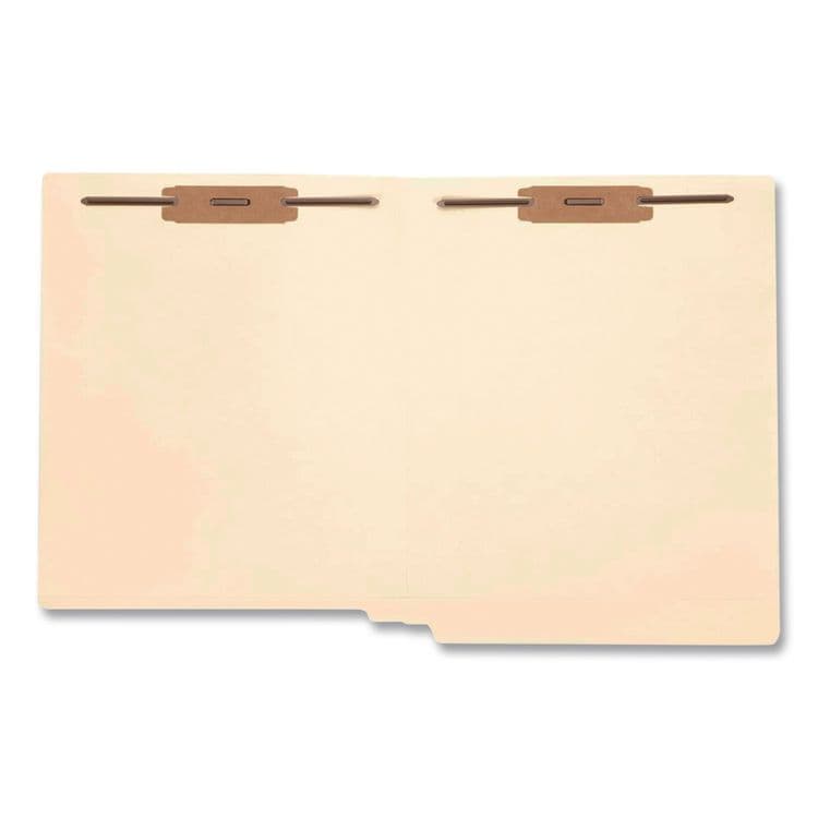 TOPS BUSINESS FORMS Manila Fastener Folders, 1/3-Cut Tab: Assorted, Expands 1.5", 2 Fasteners, Letter Size, Manila, 50/Box (PFX24595) thumbnail 2